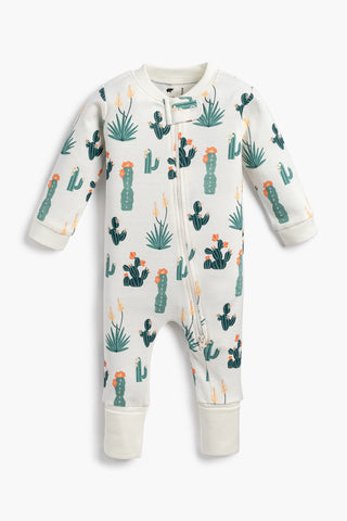 One-Piece Baby Pajamas_Desert Blooms