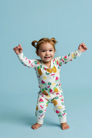 One-Piece Baby Pajamas_Tropical Fruit