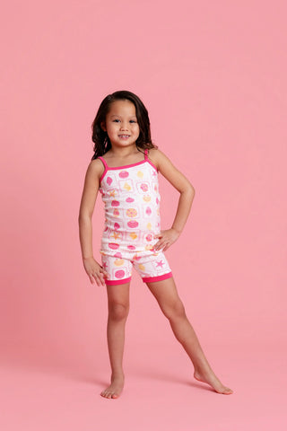 Spaghetti Tank Two-Piece Pajama Set_Summer Shells