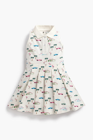 Pleated Tennis Dress_Retro Palm Springs