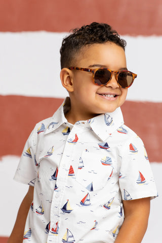 Short Sleeve Oxford Shirt_Little Skippers