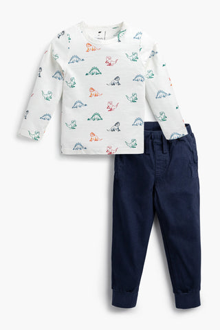 Bundle Item - Long Sleeve Crewneck Tee_Primary Dinos