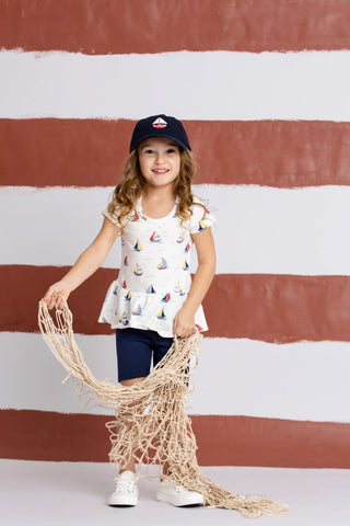 Short Sleeve Peplum Top_Little Skippers