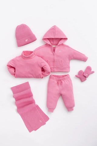 Ribbed Knit Big Bundle_Hot Pink