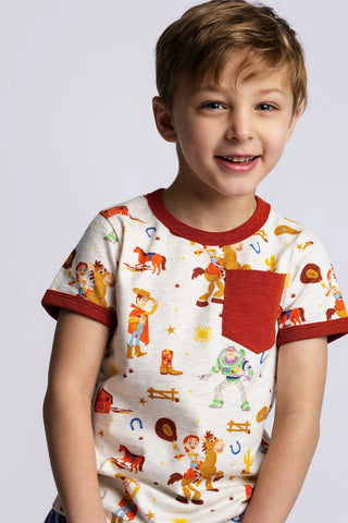 Short Sleeve Crewneck Tee_Toy Story Western Friends