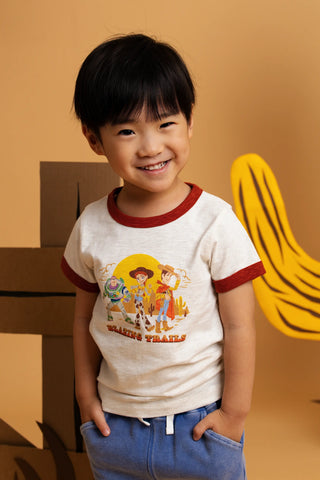 Short Sleeve Crewneck Tee_Toy Story Western Friends on Grey