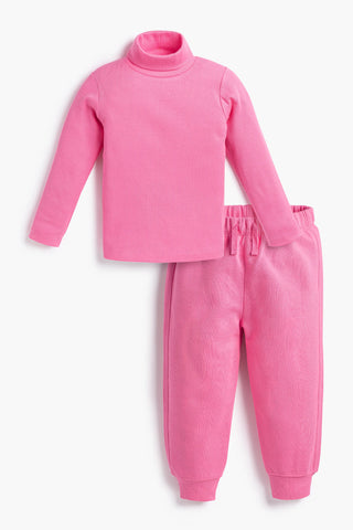 Bundle Item - Ribbed Turtleneck_Hot Pink