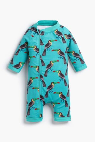 Long Rashguard One-Piece_Tropical Toucans