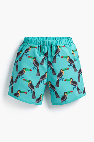 Pocket Swim Trunks_Tropical Toucans