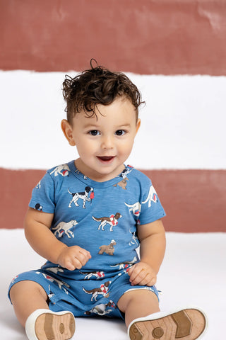 Slub Shorty Romper_Nantucket Pups