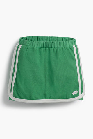 Tennis Skort_Green + White