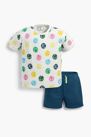 Slouchy Tee + Sporty Sweatshort Outfit_Rainbow Rally