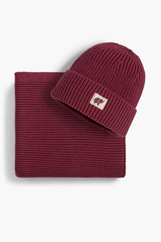 Bundle Item - Chunky Knit Cap_Plum Purple