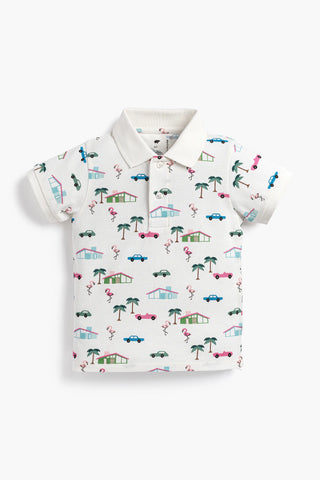 Short Sleeve Polo_Retro Palm Springs