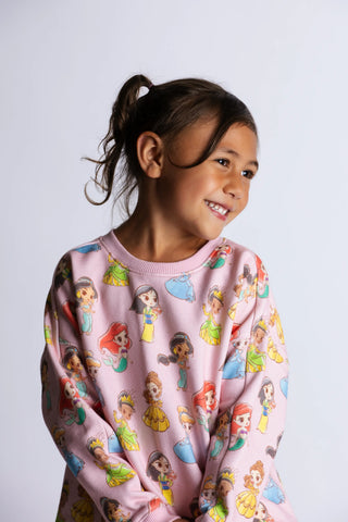 Sporty Sweatshirt_Disney Princess Characters