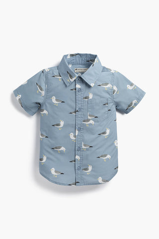 Short Sleeve Oxford Shirt_Soaring Seagulls