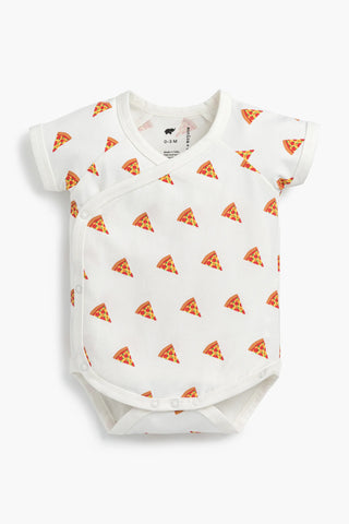 Short Sleeve Lucky Bodysuit_Tiny Pizza