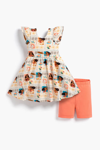Let's Dance Dress Shorts Bundle_Disney Moana Coral