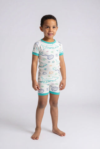 Two-Piece Shorty Pajama Set_Fish Tales
