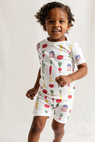 Two-Piece Shorty Pajama Set_Farmers Market Haul