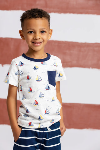 Short Sleeve Crewneck Tee_Little Skippers