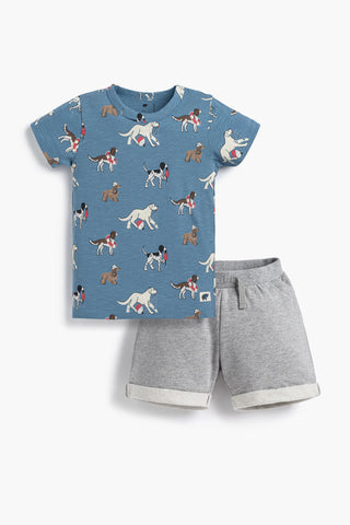 Tee + Sweatshort Outfit_Nantucket Pups