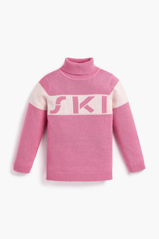 Knit Turtleneck Sweater_Dark Pink Ski