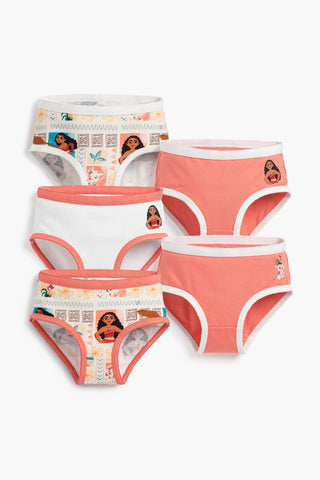5-Pack Girl's Underwear_Disney Moana Coral