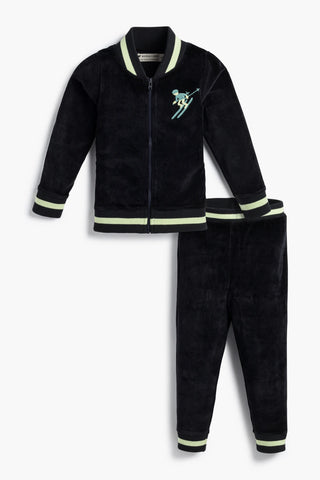 Velour Tracksuit_Skier on Black