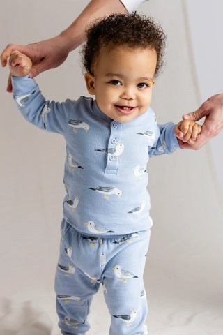 Waffle Two-Piece Set_Soaring Seagulls