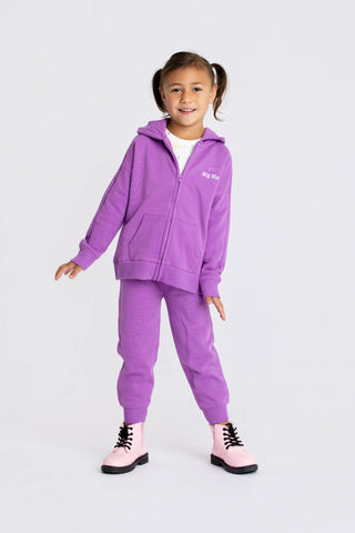 Sporty Zip Sweatsuit_Dark Purple