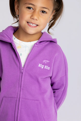 Sporty Zip Hoodie_Dark Purple