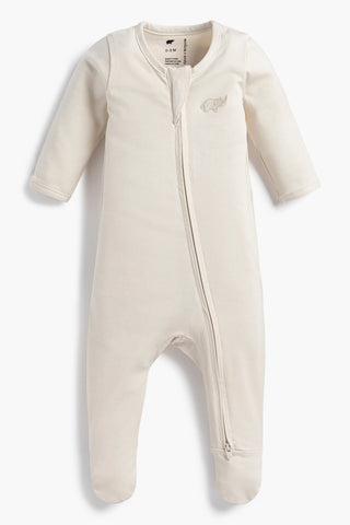 Zipper One-Piece_Cream