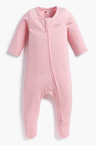 Zipper One-Piece_Pink
