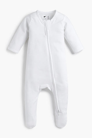 Zipper One-Piece_White