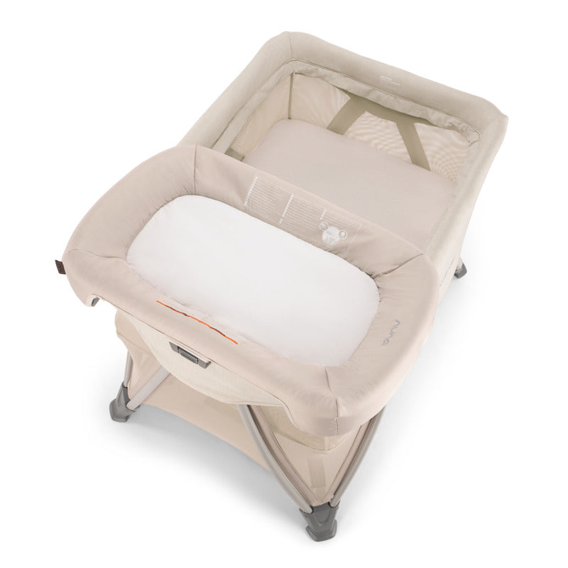 Nuna SENA aire Playard, Travel Crib and Changing Table in Biscotti