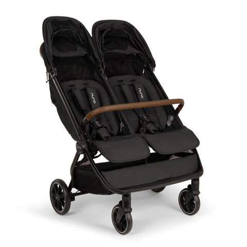 Nuna TRVL DUBL Stroller in Caviar