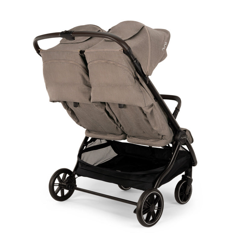 Nuna TRVL DUBL Stroller in Cedar