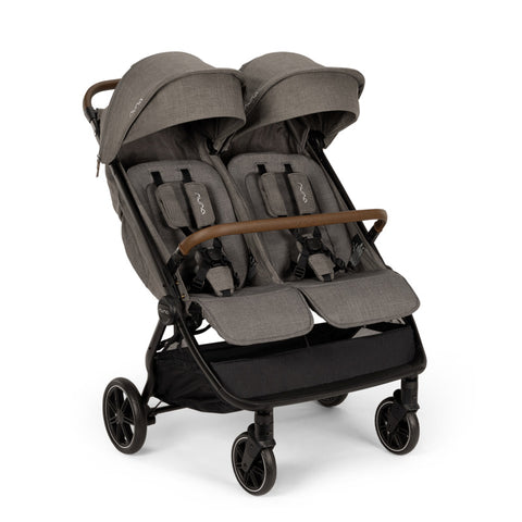Nuna TRVL DUBL Stroller in Granite