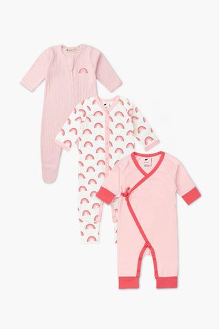 Bundle Item - On the Go One-Piece_Light Pink Rainbow
