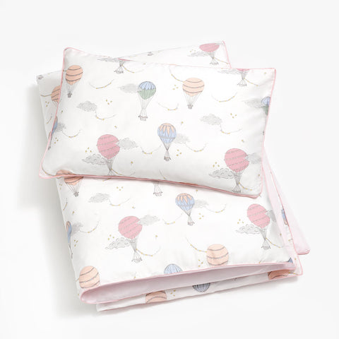 Touch The Sky Toddler Duvet - Pink