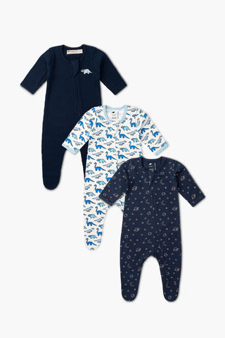 Bundle Item - Zipper One-Piece_Navy Outerspace