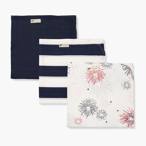 SALE - Cotton Muslin Swaddle 3-Pack_Little Sparkler