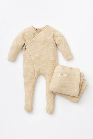 Bundle Item - Side Tie Sweater Romper_Cream Heather