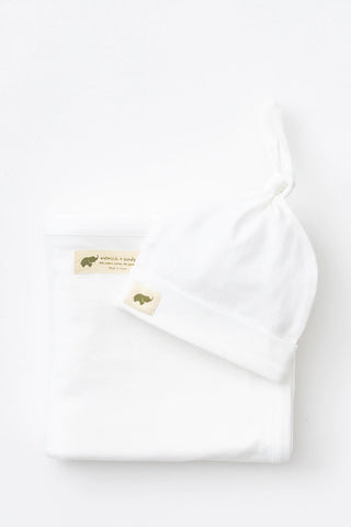 Bundle Item - Top Knot Cap_White