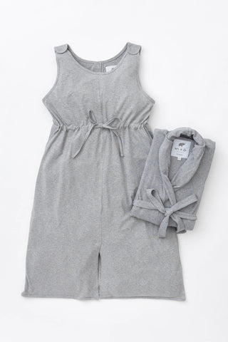 Bundle Item - Maternity Labor Gown_Heather Grey